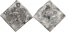 Spanish Netherlands, Flanders, Oudenaarde, issue of 3o May 1582, uniface tin 5 groot or 2½ stuivers, 3.42g (cf. Haeck 726), a later cast very fine Ex ...