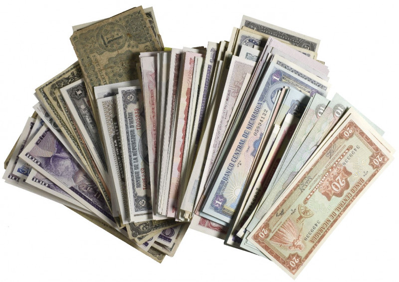 Central and South American Banknotes (a few hundred), including representative i...