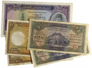 Egypt, 100 pounds, 16.5.1951, signed by Saad, serial no. CD/4 056800 (Pick 27b), good fine; together with 10 pounds (2), 17.3.1931, signed by Cook (Pi...