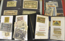 Germany, a substantial collection of notgeld, kriegsgeld, Inflationary period and later notes (several hundred), with strength in States, railway and ...