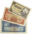 Syria, République Syrienne, 10, 25 and 50 piastres, issues of 1942 (Pick 50, 51 and 52; Djaroueh SY95, SY96 and SY97), extremely fine or better (3)
...