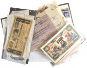 Ephemera: Various 19th Century cheques, bills of exchange and receipts (38), some of Scottish and some of British Commonwealth interest; together with...