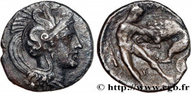 CALABRIA - TARAS
Type : Diobole 
Date : c. 380-325 AC. 
Mint name / Town : Tarente, Calabre 
Metal : silver 
Diameter : 11  mm
Orientation dies : 12  ...