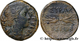 SICILY - SYRACUSE - FOURTH REPUBLIC
Type : Litra 
Date : c. 289-287 AC. 
Mint name / Town : Syracuse, Sicile 
Metal : copper 
Diameter : 21  mm
Orient...