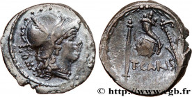 CARISIA
Type : Denier 
Date : 46 AC. 
Mint name / Town : Rome 
Metal : silver 
Millesimal fineness : 950  ‰
Diameter : 19  mm
Orientation dies : 3  h....