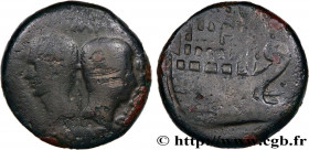 GALLIA - VIENNA - VIENNE - JULIUS CAESAR and OCTAVIAN
Type : Dupondius à la galère 
Date : 36 AC. 
Mint name / Town : Vienne, Gaule  
Metal : bronze 
...