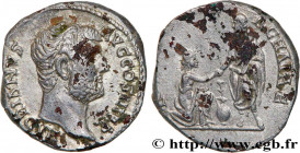 HADRIAN
Type : Denier 
Date : 136 
Mint name / Town : Rome 
Metal : silver 
Millesimal fineness : 850  ‰
Diameter : 17  mm
Orientation dies : 6  h.
We...