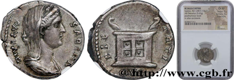 SABINA
Type : Denier 
Date : 136 
Mint name / Town : Rome 
Metal : silver 
Mille...