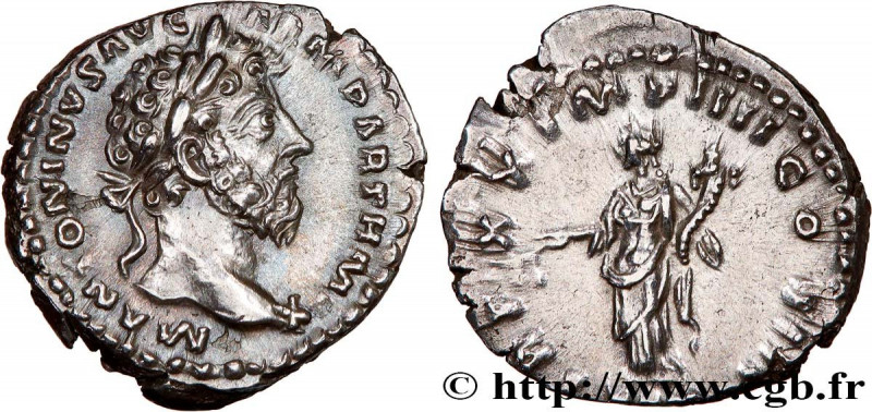 MARCUS AURELIUS
Type : Denier 
Date : 08-12/166 
Date : 166 
Mint name / Town : ...