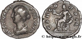 FAUSTINA MINOR
Type : Denier 
Date : 154-156 
Mint name / Town : Rome 
Metal : silver 
Millesimal fineness : 850  ‰
Diameter : 17,5  mm
Orientation di...