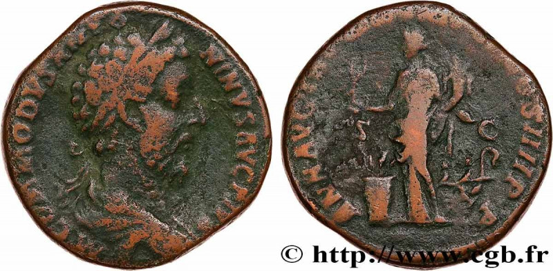 COMMODUS
Type : Sesterce 
Date : 184 
Mint name / Town : Rome 
Metal : bronze 
D...