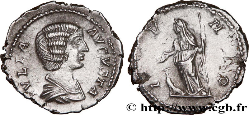 JULIA DOMNA
Type : Denier 
Date : 209 
Mint name / Town : Rome 
Metal : silver 
...
