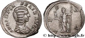 JULIA DOMNA
Type : Denier 
Date : 213 
Mint name / Town : Rome 
Metal : silver 
Millesimal fineness : 500  ‰
Diameter : 18  mm
Orientation dies : 6  h...