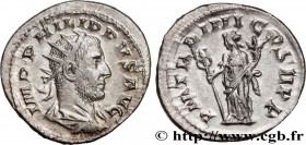 PHILIPPUS
Type : Antoninien 
Date : 247 
Mint name / Town : Rome 
Metal : billon 
Millesimal fineness : 450  ‰
Diameter : 21,5  mm
Orientation dies : ...