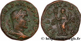 PHILIPPUS
Type : Sesterce 
Date : 246 
Mint name / Town : Rome 
Metal : copper 
Diameter : 28,5  mm
Orientation dies : 12  h.
Weight : 20,95  g.
Rarit...