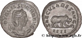OTACILIA SEVERA
Type : Antoninien 
Date : 248 
Mint name / Town : Rome 
Metal : billon 
Millesimal fineness : 450  ‰
Diameter : 21  mm
Orientation die...