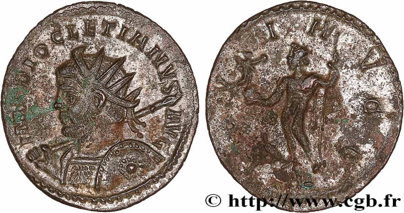 DIOCLETIAN
Type : Aurelianus 
Date : printemps 290 - 291 
Mint name / Town : Lyo...