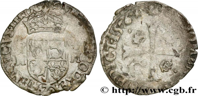 HENRY III
Type : Douzain du Dauphiné aux deux H couronnées 
Date : 1576 
Mint na...