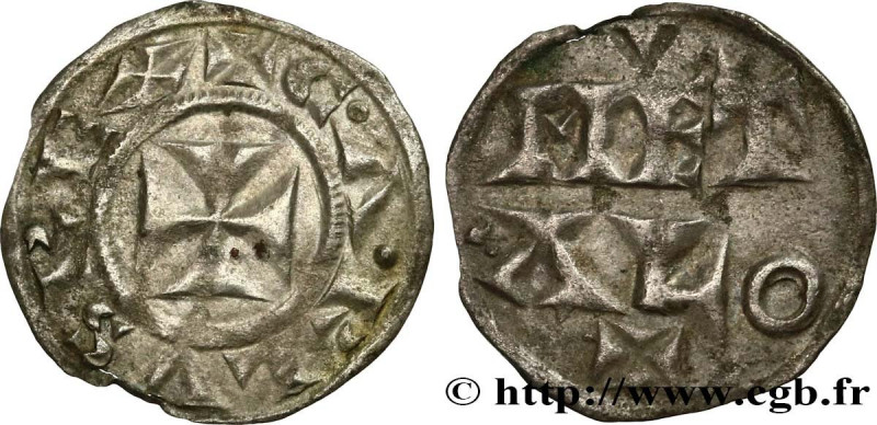 POITOU - COUNTY OF POITOU - COINAGE IMMOBILIZED IN THE NAME OF CHARLES II THE BA...