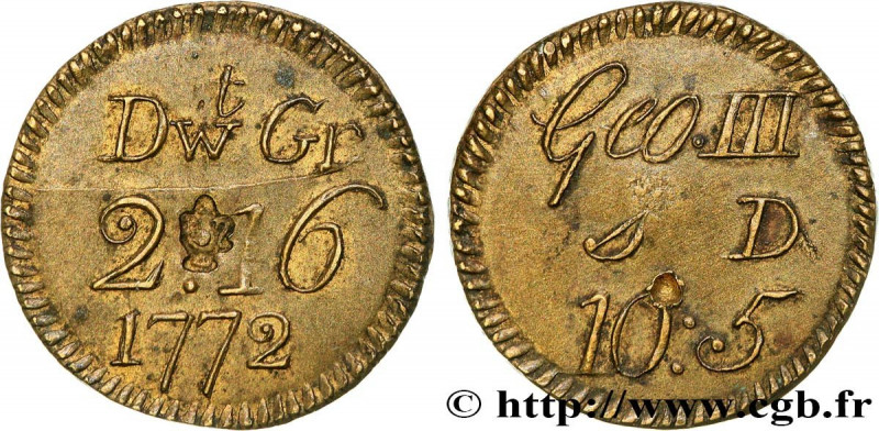 ENGLAND - COIN WEIGHT
Type : Poids monétaire pour la demi-guinée 
Date : 1772 
M...