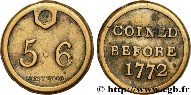 ENGLAND - COIN WEIGHT
Type : Poids monétaire pour la guinée 
Date : 1772 
Metal ...