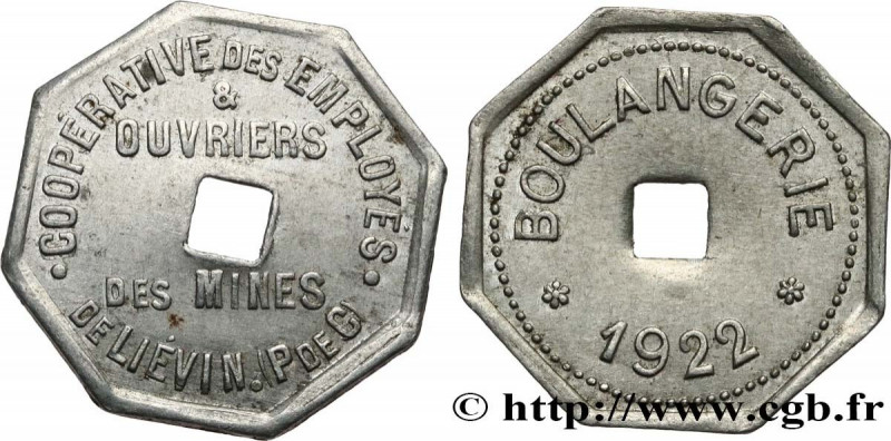 BAKERY / BREAD
Type : BOULANGERIE 
Date : 1922 
Mint name / Town : LIEVIN 
Metal...