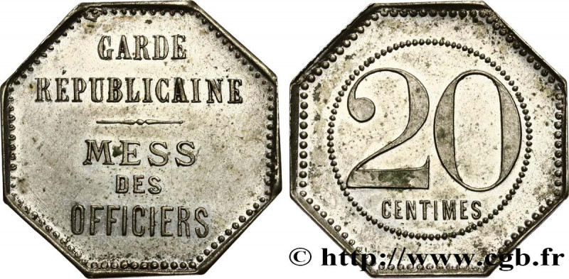 MILITARY JETONS, TOKENS AND COINS
Type : 20 Centimes 
Date : n.d. 
Mint name / T...