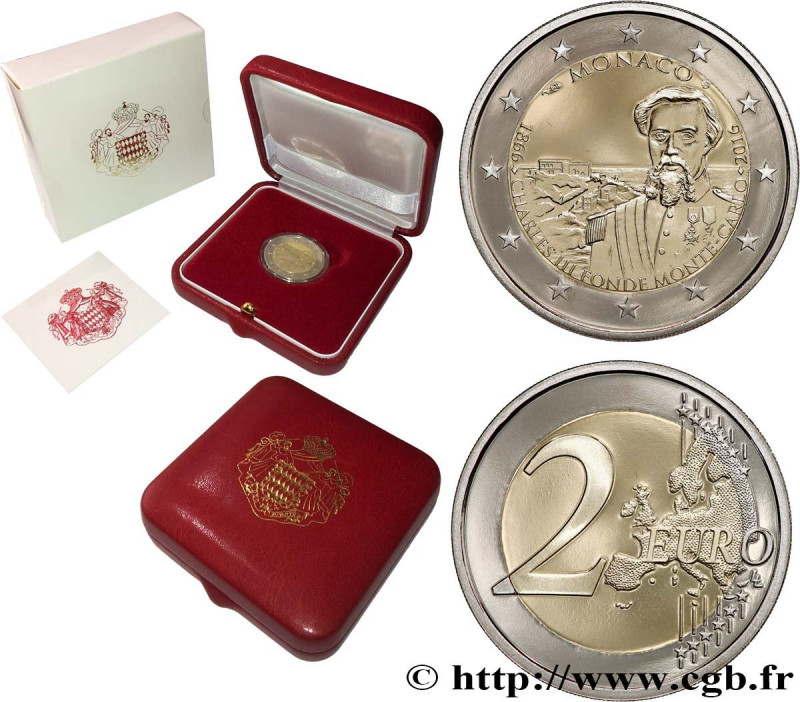 MONACO
Type : Belle Épreuve 2 Euro 150 ANS DE LA FONDATION DE MONTE-CARLO 
Date ...