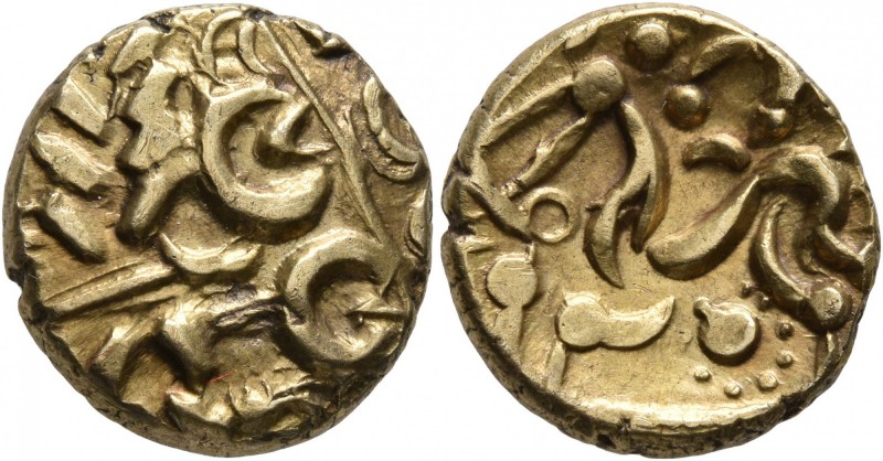CELTIC, Britain. Corieltauvi. Uninscribed , circa 60-50 BC. Stater (Gold, 17 mm,...