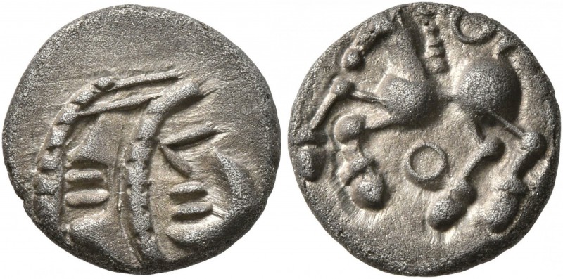 CELTIC, Central Gaul. Aedui. Circa 80-50 BC. Quinarius (Silver, 13 mm, 1.67 g, 3...