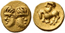 CELTIC, Central Europe. Vindelici. Late 3rd or very early 2nd century BC. 1/24 Stater (Gold, 7 mm, 0.34 g, 5 h), 'Januskopf II' type. Head of Janus wi...