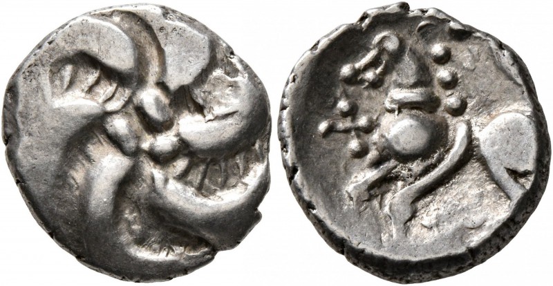 CELTIC, Central Europe. Vindelici. Mid 1st century BC. Quinarius (Silver, 14 mm,...