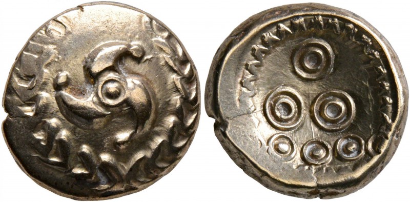 CELTIC, Central Europe. Uncertain tribe. Early 1st century BC. Stater (Electrum,...