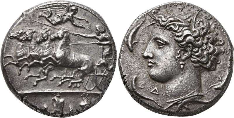 SICILY. Syracuse. Dionysios I , 405-367 BC. Dekadrachm (Silver, 34 mm, 42.99 g, ...