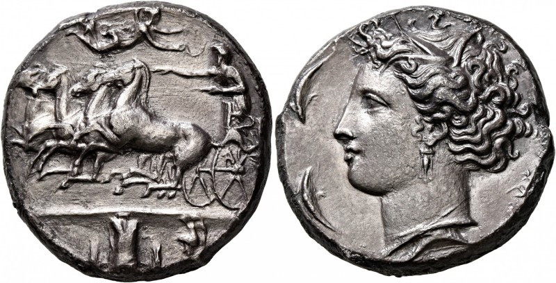 SICILY. Syracuse. Dionysios I , 405-367 BC. Dekadrachm (Silver, 33 mm, 43.01 g, ...