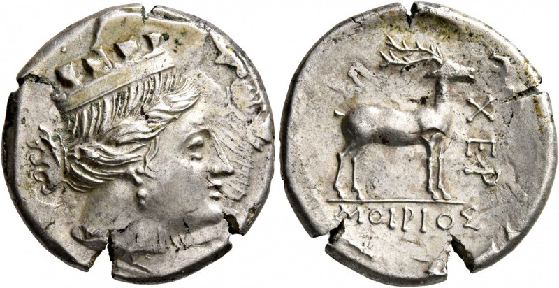 TAURIC CHERSONESOS. Chersonesos. Circa 110-90 BC. Drachm (Subaeratus, 19 mm, 4.1...
