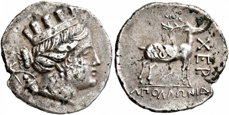 TAURIC CHERSONESOS. Chersonesos. Circa 110-90 BC. Drachm (Subaeratus, 18 mm, 3.1...