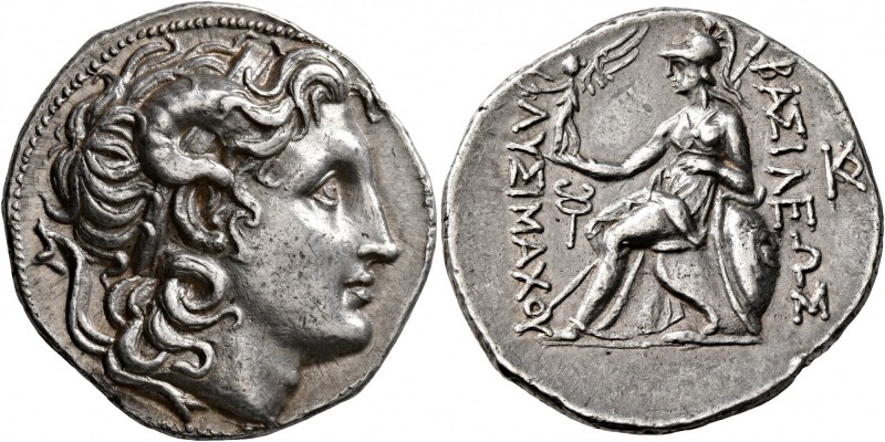 KINGS OF THRACE. Lysimachos, 305-281 BC. Tetradrachm (Silver, 29 mm, 17.09 g, 6 ...