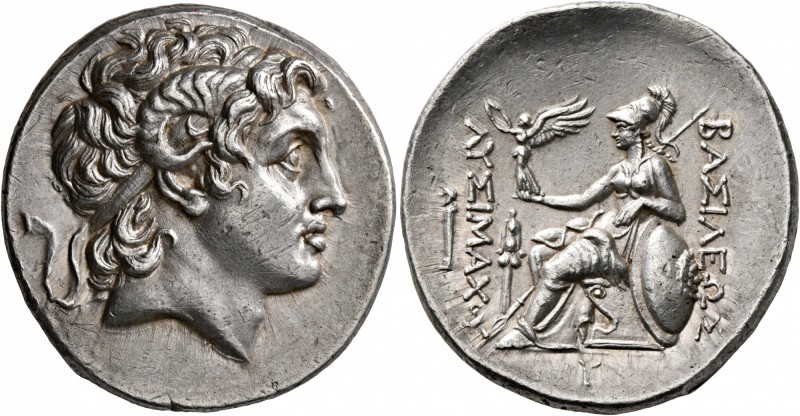 KINGS OF THRACE. Lysimachos, 305-281 BC. Tetradrachm (Silver, 30 mm, 16.88 g, 12...