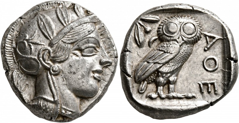 ATTICA. Athens. Circa 430s-420s BC. Tetradrachm (Silver, 24 mm, 17.19 g, 11 h). ...