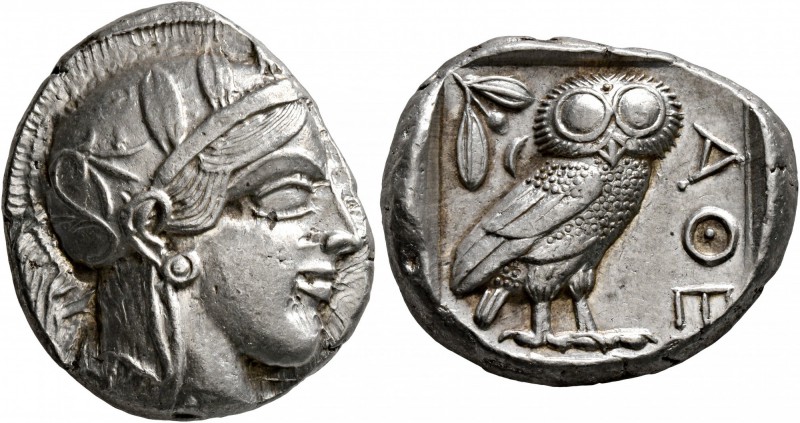 ATTICA. Athens. Circa 430s-420s BC. Tetradrachm (Silver, 25 mm, 17.20 g, 10 h). ...