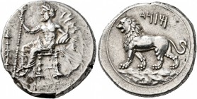 CILICIA. Tarsos. Mazaios , satrap of Cilicia, 361/0-334 BC. Stater (Silver, 23 mm, 10.88 g, 4 h). &#67649;&#67663;&#67659;&#67669;&#67667;&#67654; ('b...