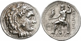 SELEUKID KINGS OF SYRIA. Seleukos I Nikator, 312-281 BC. Tetradrachm (Silver, 28 mm, 17.15 g, 11 h), Seleukeia on the Tigris I, circa 300-281. Head of...