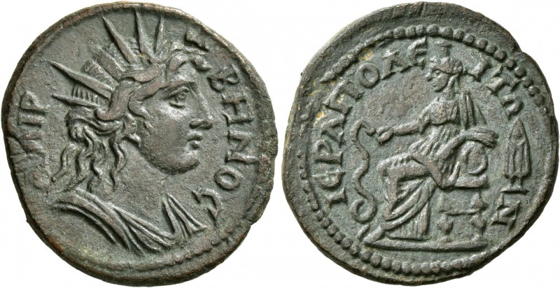 PHRYGIA. Hierapolis. Pseudo-autonomous issue . Triassarion (Bronze, 28 mm, 9.44 ...
