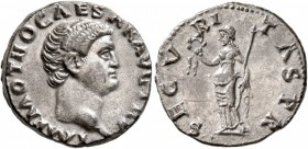 Otho, 69. Denarius (Silver, 17 mm, 3.22 g, 6 h), Rome. IMP M OTHO CAESAR AVG TR P Bare head of Otho to right. Rev. SECVRITAS P R Securitas standing fr...
