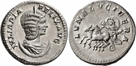 Julia Domna, Augusta, 193-217. Antoninianus (Silver, 23 mm, 5.31 g, 8 h), Rome, 211-217. IVLIA PIA FELIX AVG Diademed and draped bust of Julia Domna s...