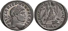 Crispus, Caesar, 316-326. Follis (Silvered bronze, 20 mm, 3.56 g, 12 h), Sirmium, 324-325. FL IVL CRISPVS NOB CAES Laureate head of Crispus to right. ...