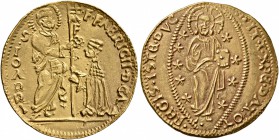 CRUSADERS. Knights of Rhodes (Knights Hospitallers). Fabrizio del Carretto , 1513-1521. Ducat (Gold, 22 mm, 3.50 g, 11 h). F•FABRICII•D•CΛ - S•IOΛRRI ...