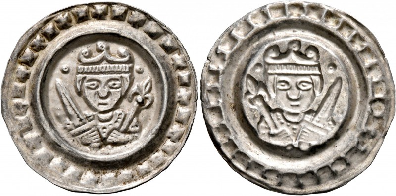 GERMANY. Ulm (K&#246;nigliche M&#252;nzst&#228;tte). Konrad IV , 1250-1254. Brac...