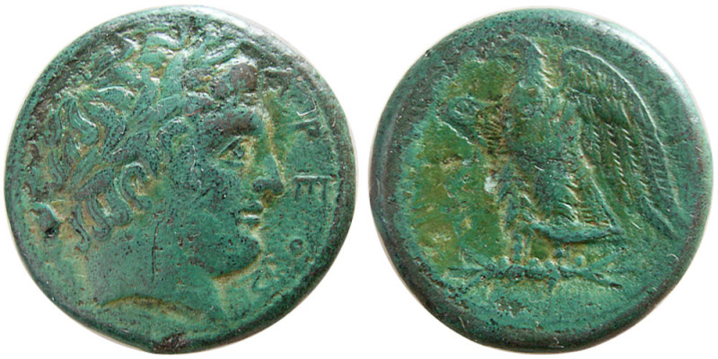 SICILY, Messana, Under Mamertini. 264-241 BC. Æ Quadruple Unit (16.34 gm; 27 mm)...